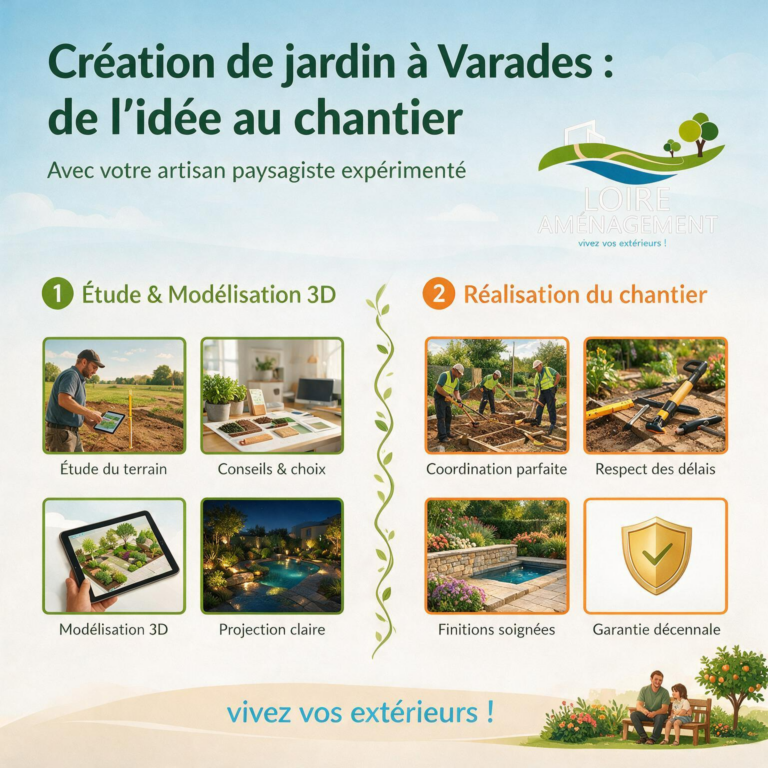 Création de jardin à Varades, étapes illustrées
